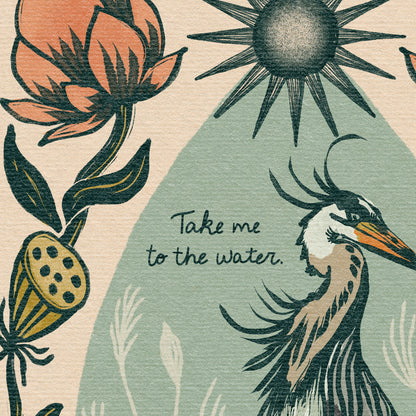 The Great Blue Heron| "Take me to the water."