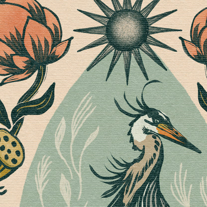 The Great Blue Heron| Wooden Hanger