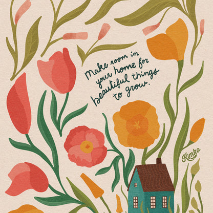 The Poppy Garden |"Make room in your home for beautiful things to grow."