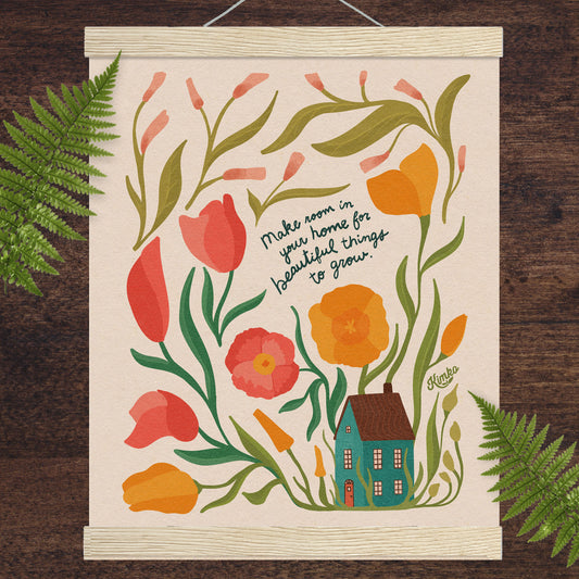The Poppy Garden |"Make room in your home for beautiful things to grow."
