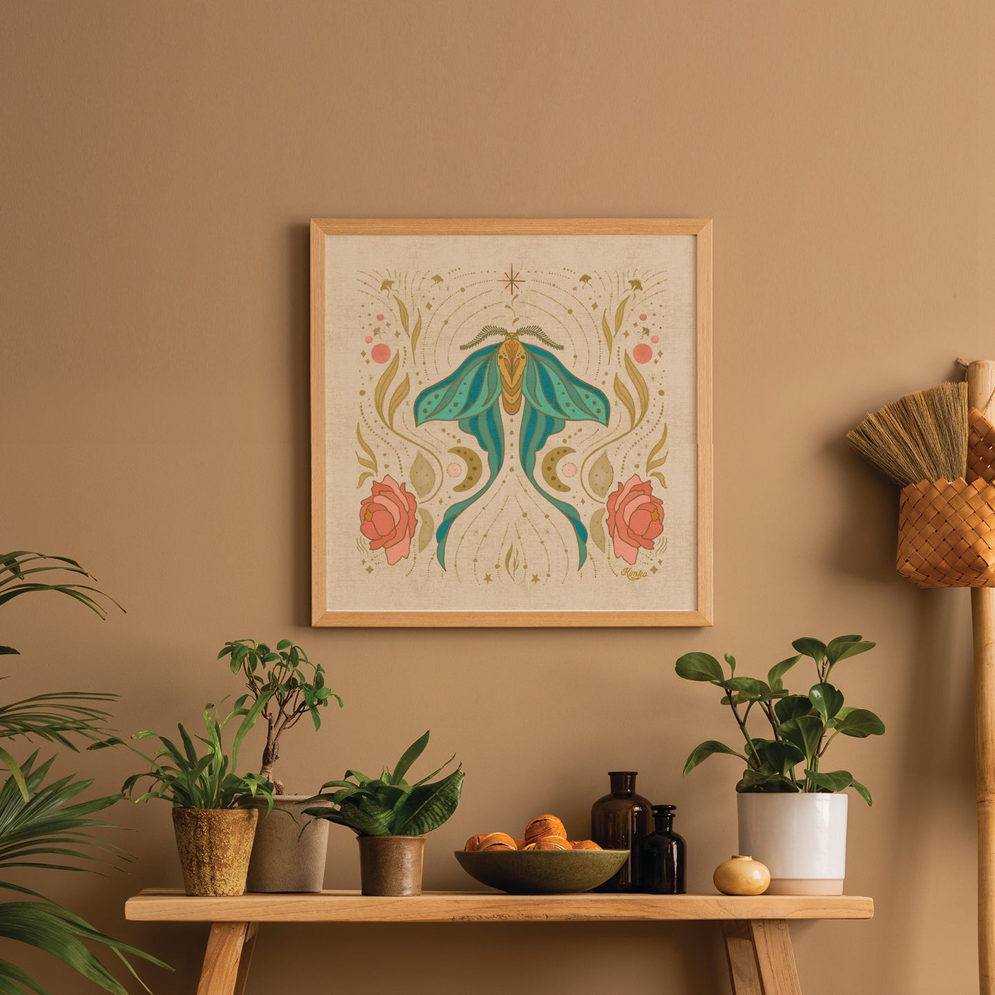 The Magical Luna Moth | Botanial Wall Print