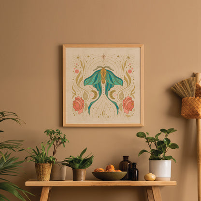 The Magical Luna Moth | Botanial Wall Print