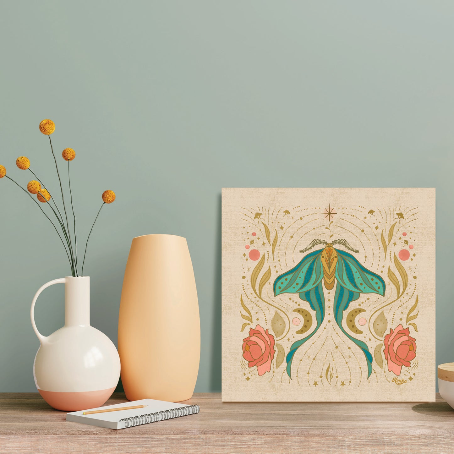 The Magical Luna Moth | Botanial Wall Print