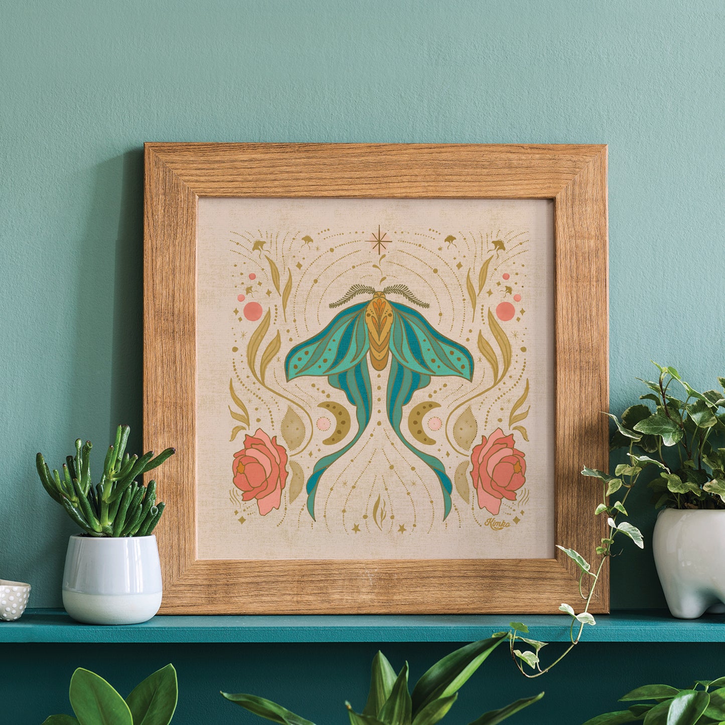The Magical Luna Moth | Botanial Wall Print