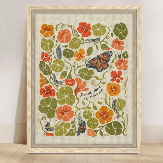 It is all about the third act. | Caterpillars & Nasturtium