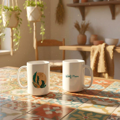 The Wolf Moon Ceramic Mug |January Full Moon