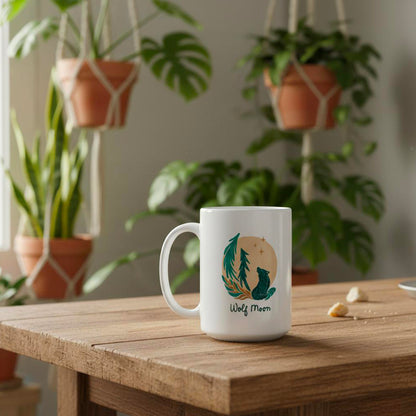 The Wolf Moon Ceramic Mug |January Full Moon