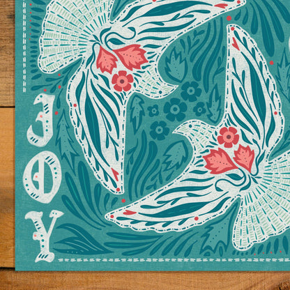 Two Turtle Doves Christmas Card Set | "Wishing you a holiday filled with Joy." (10)