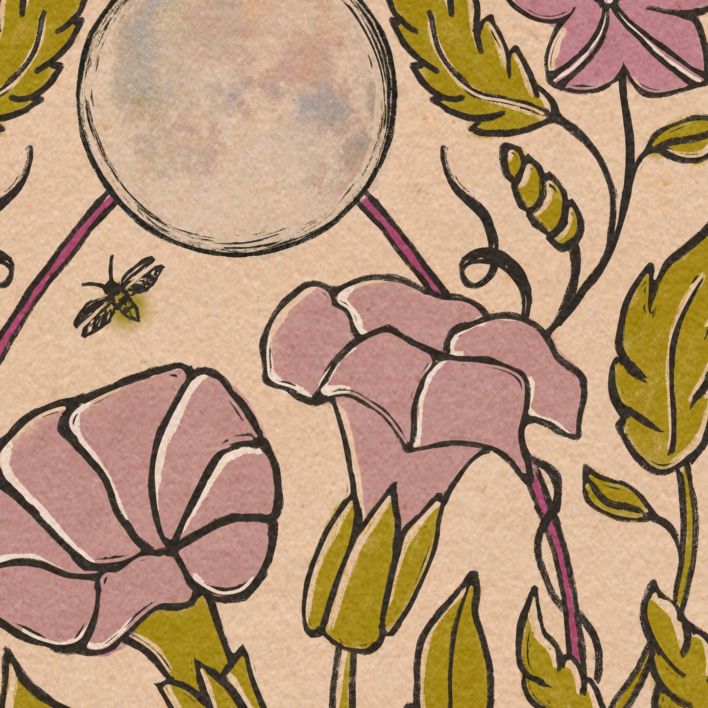 Firefly + Moonflower | Folk Art