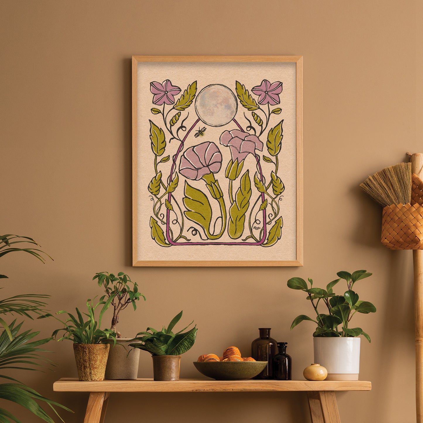 Firefly + Moonflower | Folk Art