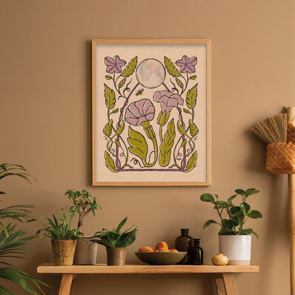Firefly + Moonflower | Folk Art