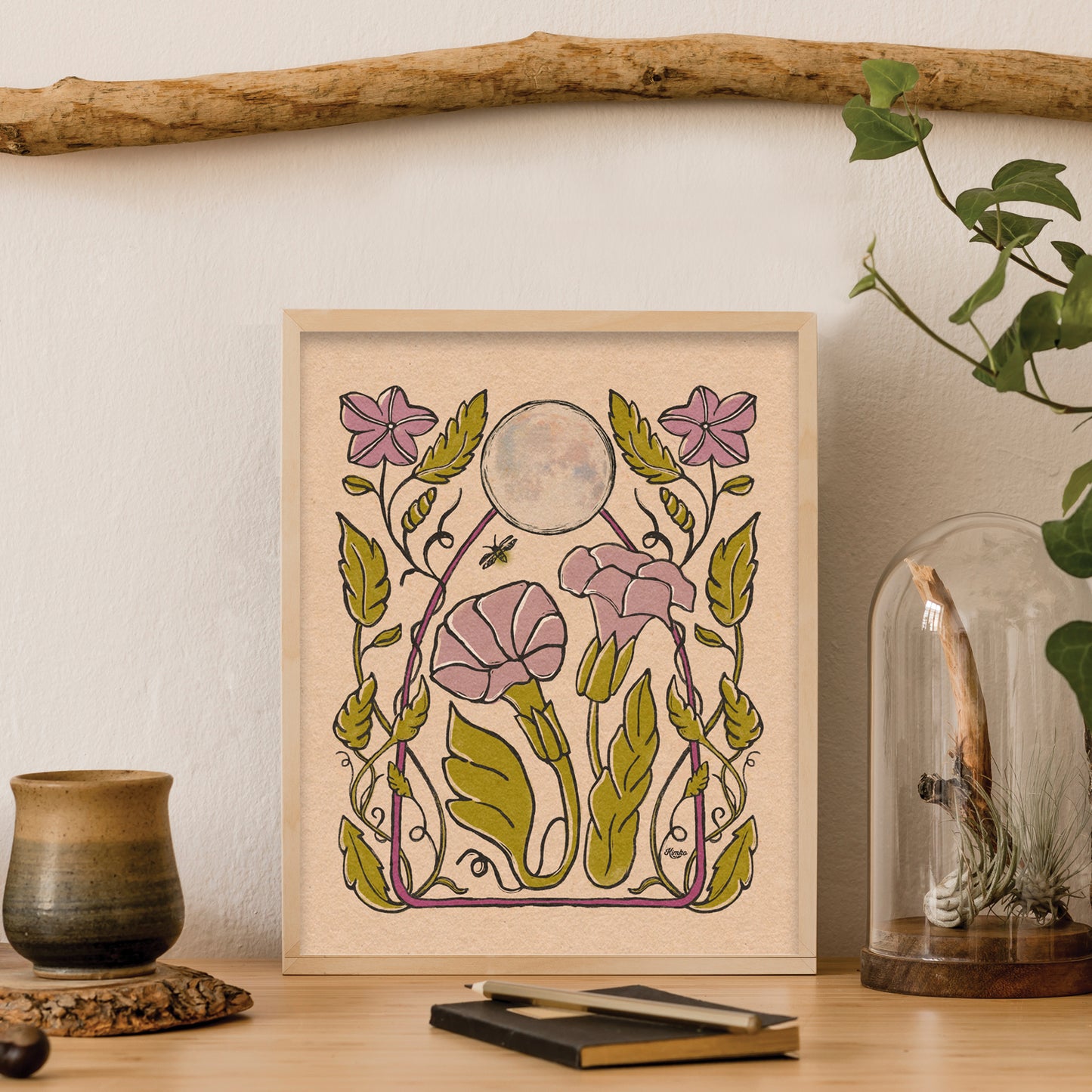 Firefly + Moonflower | Folk Art