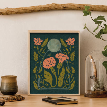 Firefly + Moonflower | Art Print