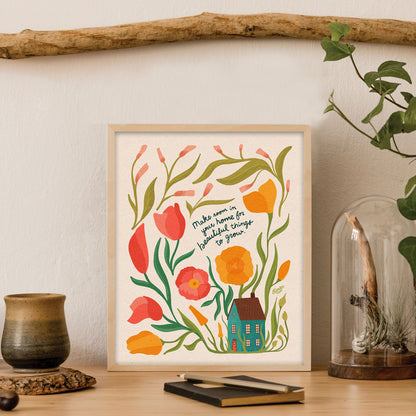 The Poppy Garden | "Make room in your home for beautiful things to grow."