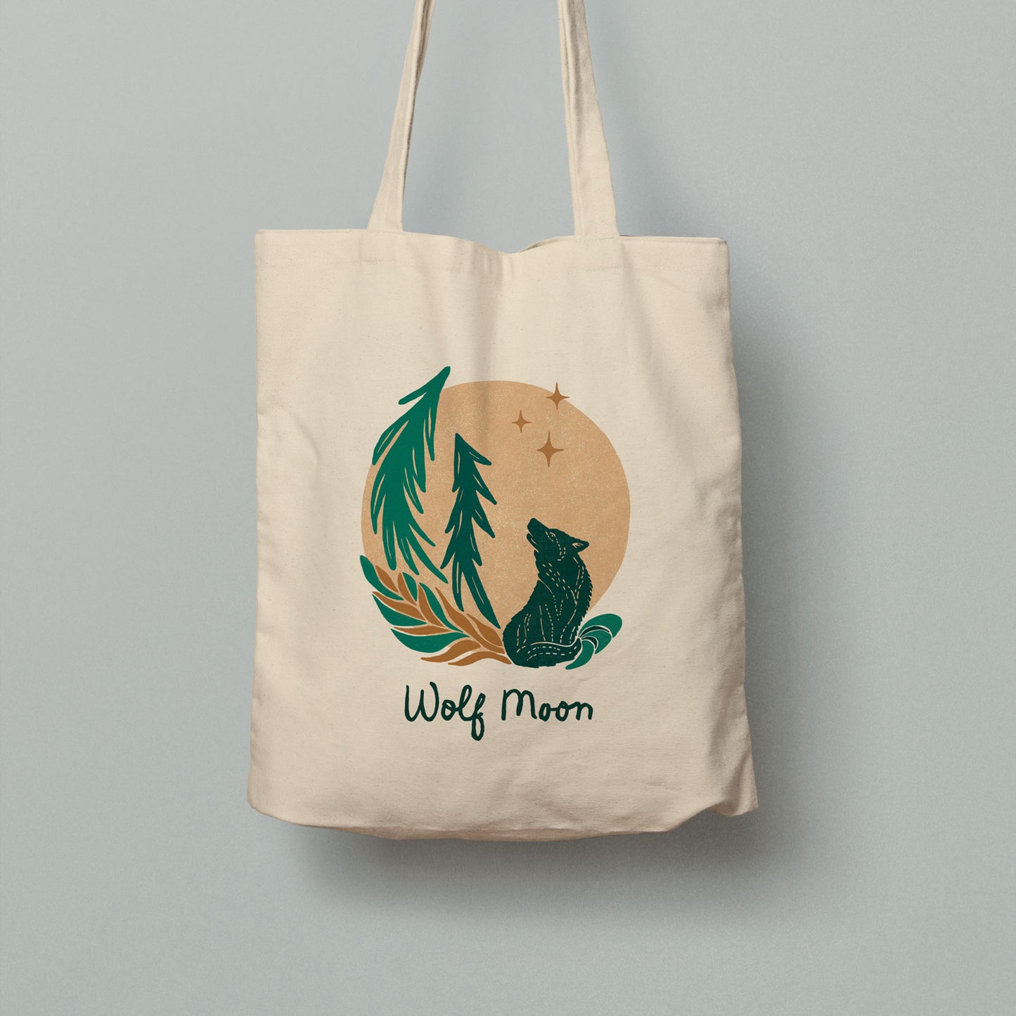 The Wolf Moon Collection | Eco-Friendly Canvas Tote