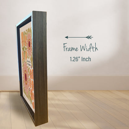 "You can find me in the garden." | The Ladybug Garden Framed Canvas Wall Art