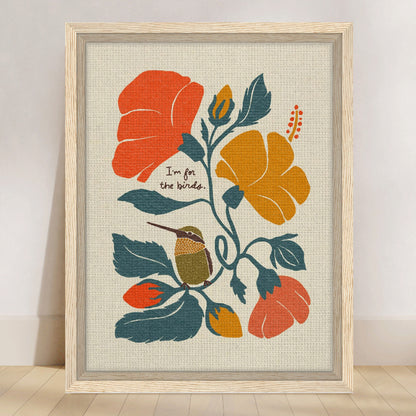I'm for the birds. | Hummingbird & Hibiscus