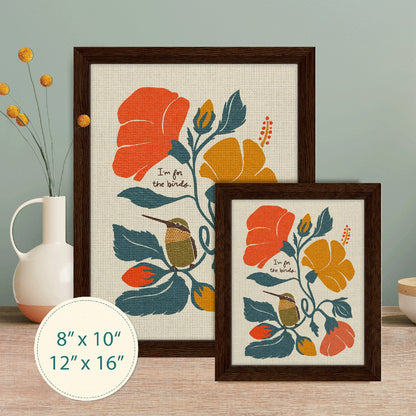 I'm for the birds. | Hummingbird & Hibiscus