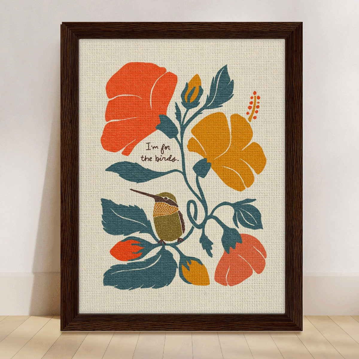 I'm for the birds. | Hummingbird & Hibiscus
