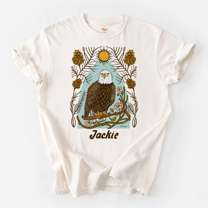 Inspired by Jackie, the Beloved Big Bear Bald Eagle | Unisex Crewneck T-shirt