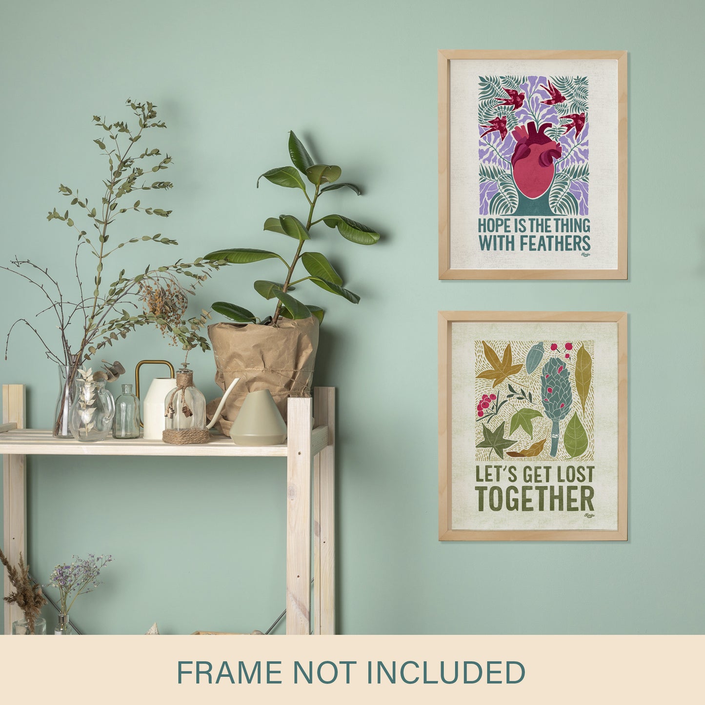 Hope is the thing with feathers | Anatomical Heart, Sparrows, & Jacaranda