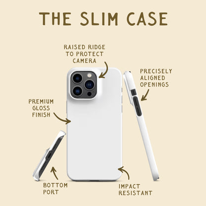 Poppy & Moth Pattern Print | Apple iPhone Slim Case