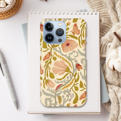 Poppy & Moth Pattern Print | Apple iPhone Slim Case