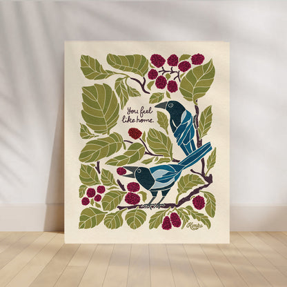 Magpies in the Mulberry Tree | "You feel like home."