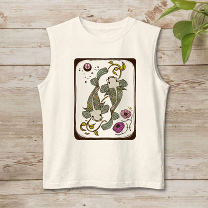Pisces Sleeveless Unisex Muscle Tank | 100% Cotton