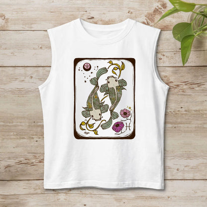 Pisces Sleeveless Unisex Muscle Tank | 100% Cotton