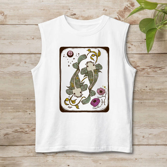Pisces Sleeveless Unisex Muscle Tank | 100% Cotton