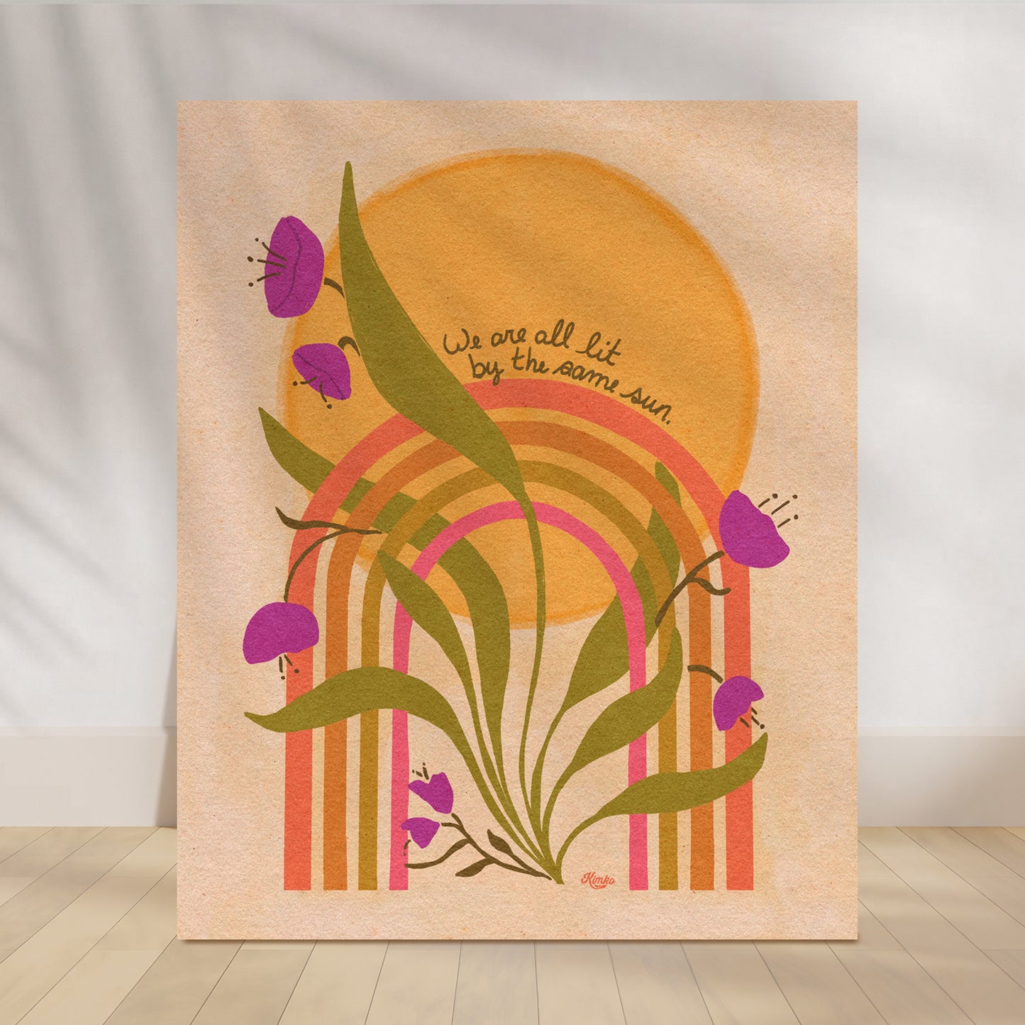 Rainbow Bloom | "We are all lit by the same sun."