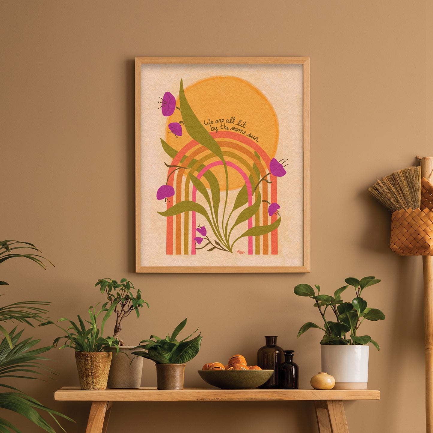 Rainbow Bloom | "We are all lit by the same sun."