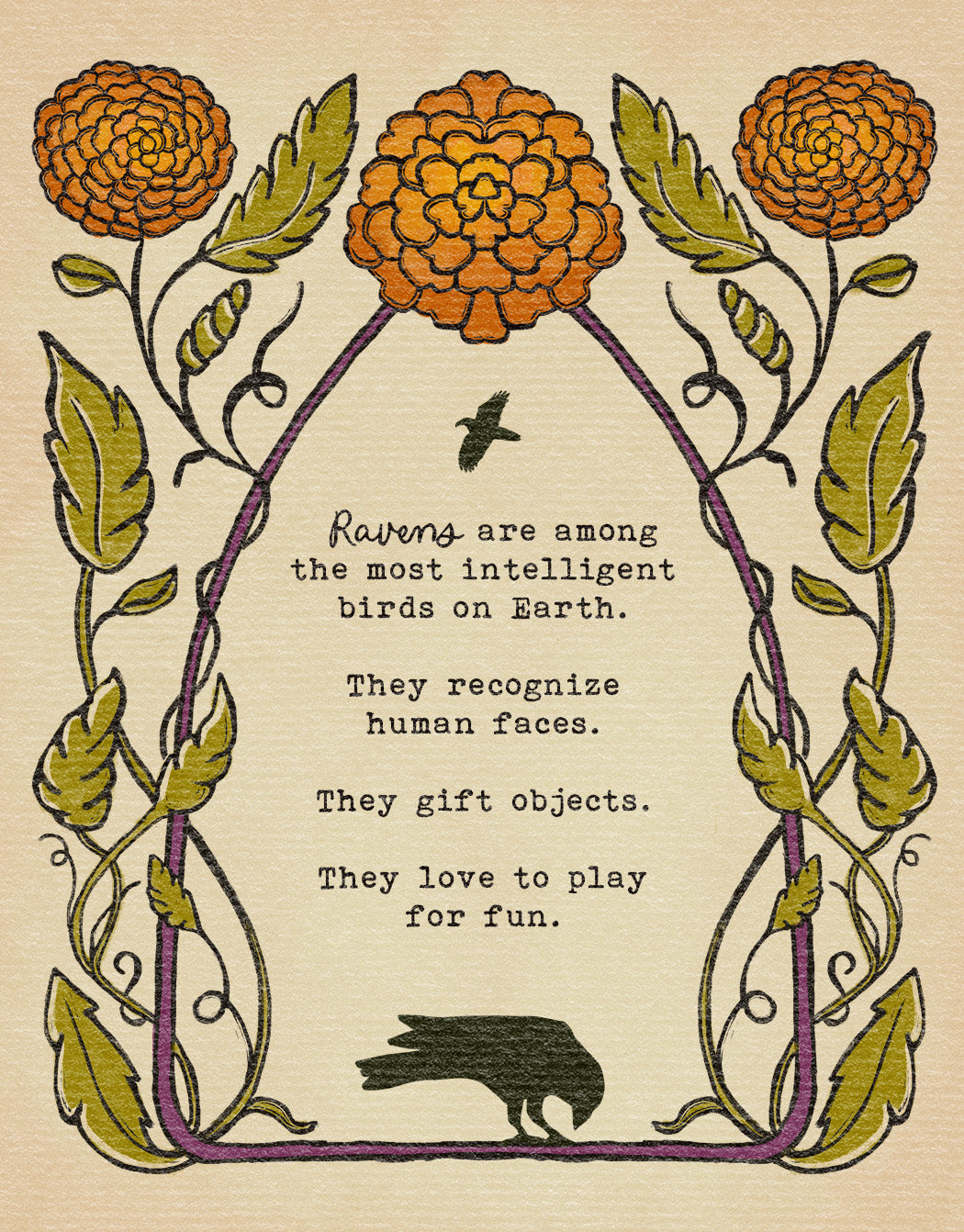 Poppy the Raven | "Ask the moon."