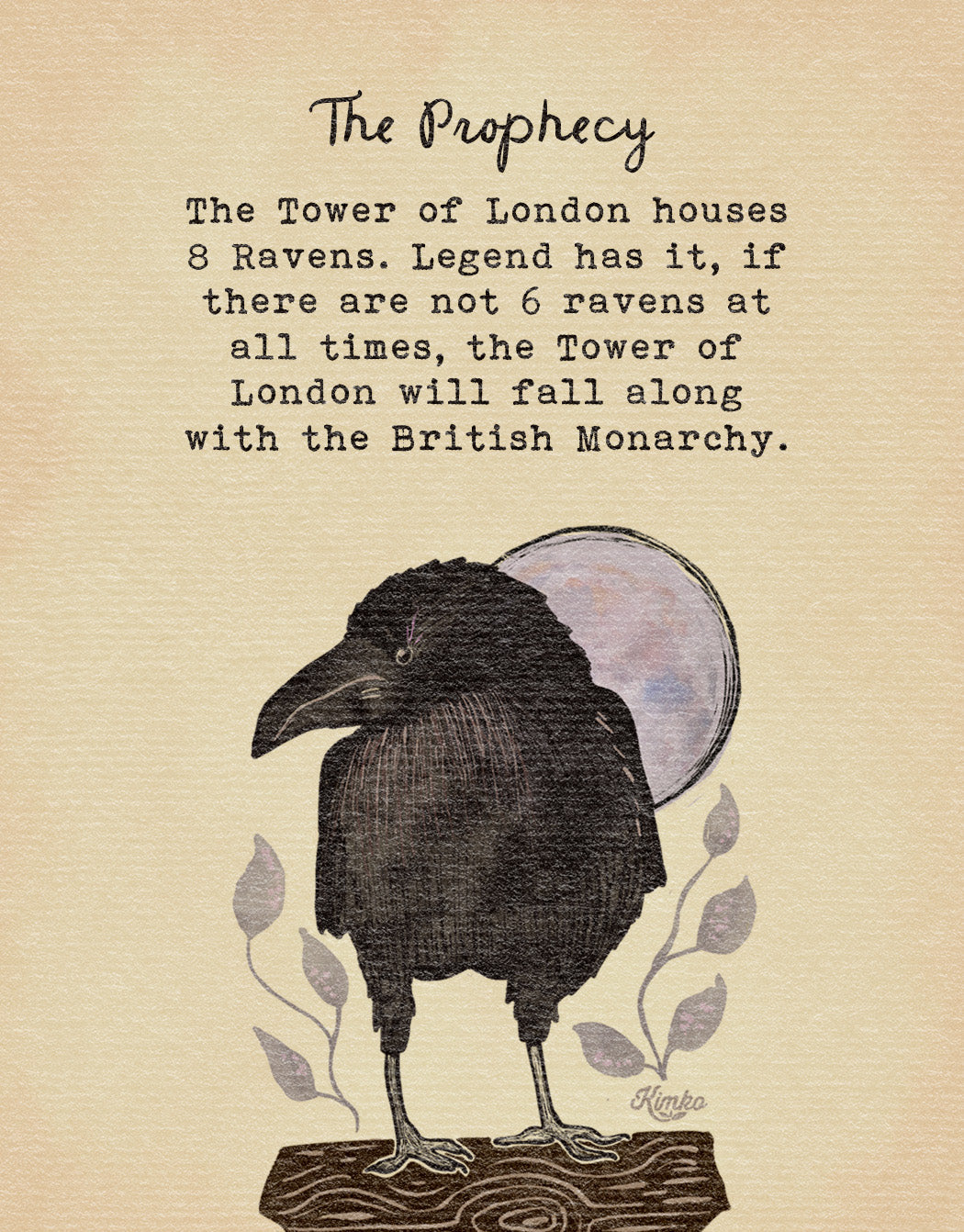 Poppy the Raven | "Ask the moon."