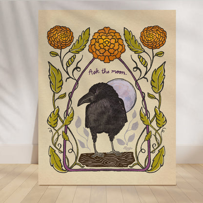 Poppy the Raven | "Ask the moon."