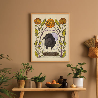 Poppy the Raven | "Ask the moon."