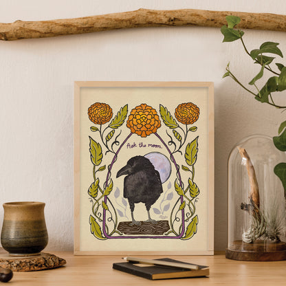 Poppy the Raven | "Ask the moon."
