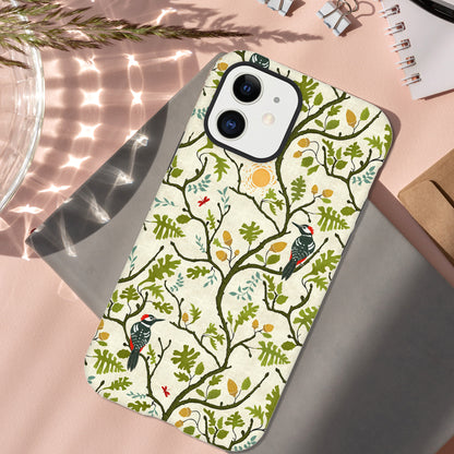 Into the Oaks Woodpecker Print | Apple iPhone Tough Case