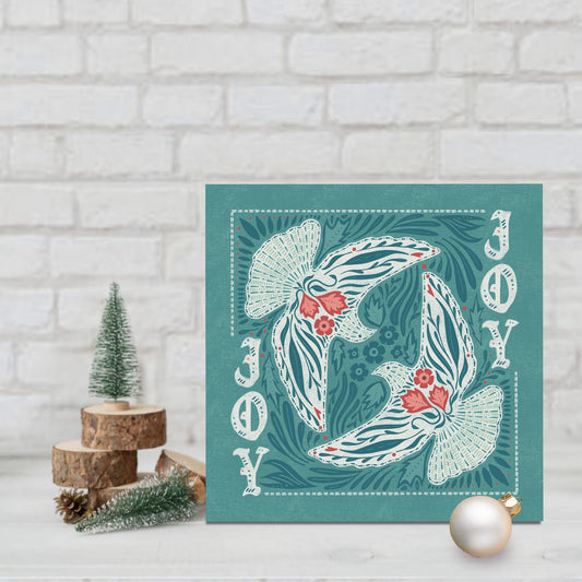 Two Turtle Doves Christmas Card Set | "Wishing you a holiday filled with Joy." (10)