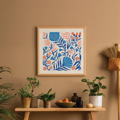 Wildflowers Folk Florals  | Botanical Art Print
