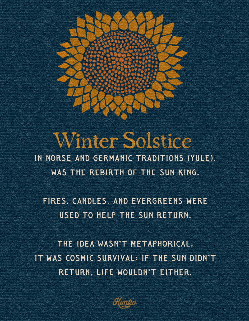 Winter Solstice Framed Art Print