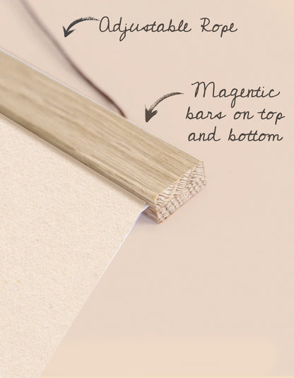 The Blood Worm Moon | March Full Moon Print with Wood Hanger