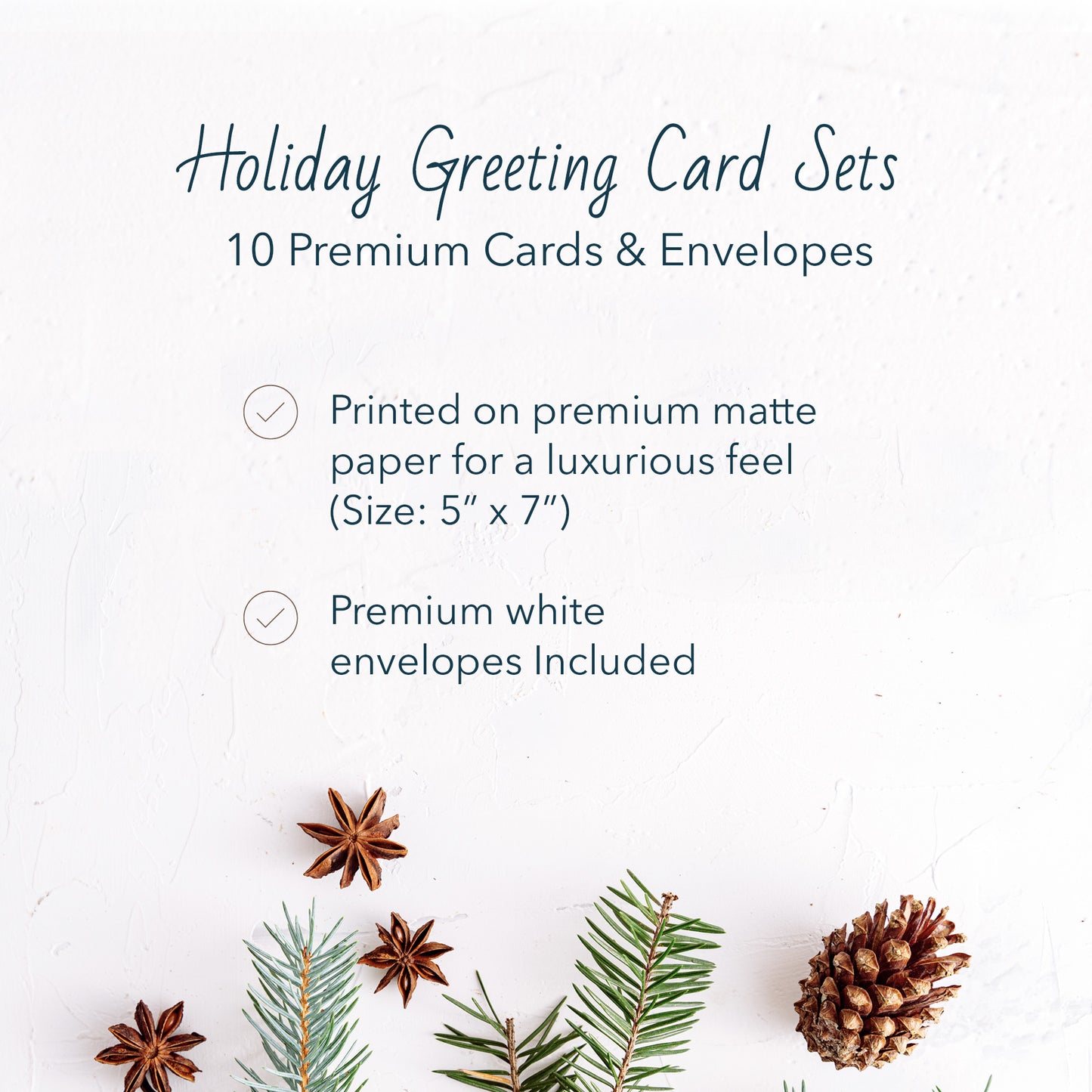 Cottagecore Magical Mushroom Holiday Cards | 10 Pack