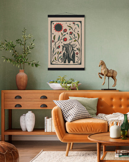 The Year of the Fire Horse | Wooden Hanger