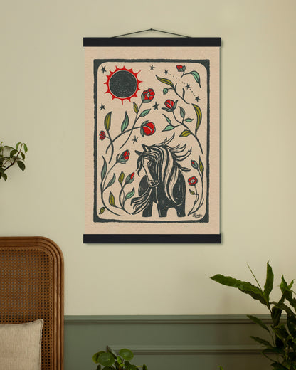 The Year of the Fire Horse | Wooden Hanger