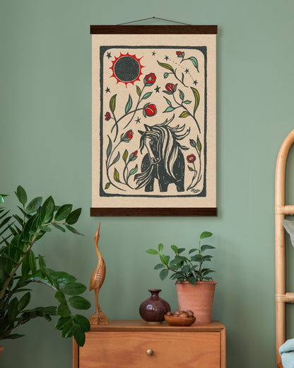 The Year of the Fire Horse | Wooden Hanger